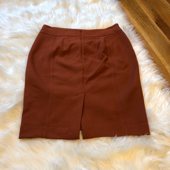 Rust Colored Loft Pencil Skirt - Picture 3 of 5